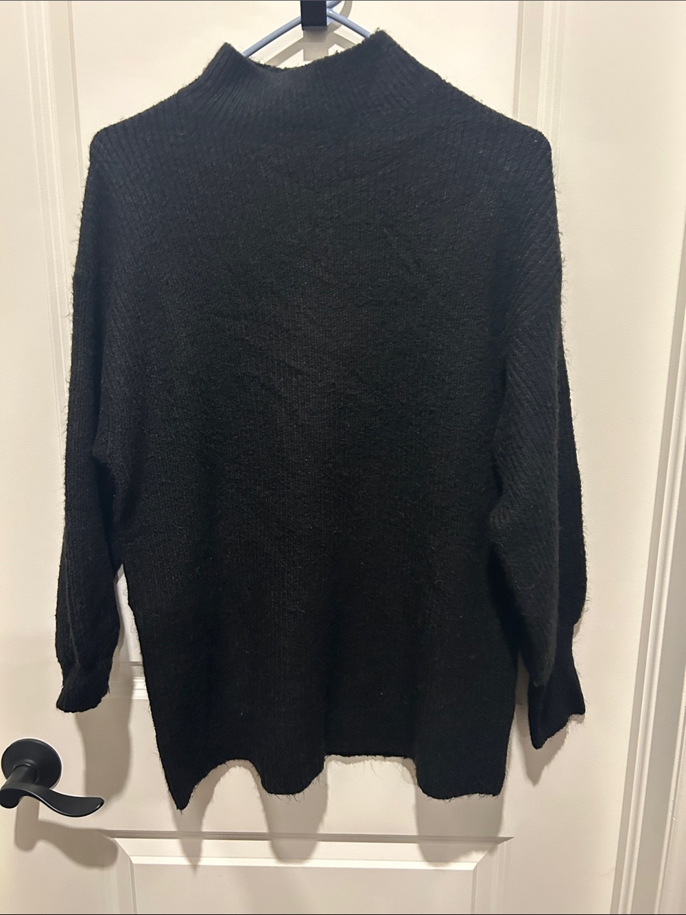 Dynamite Black Mock Neck Sweater
